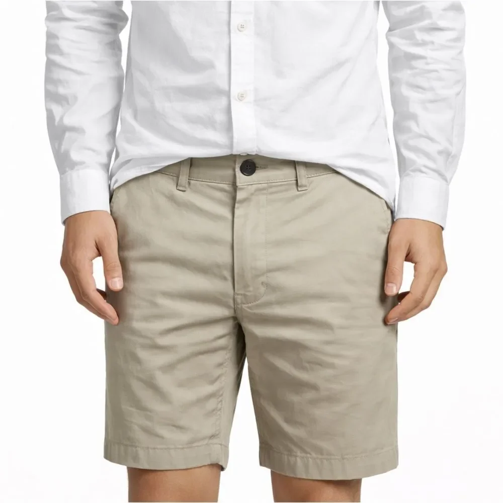 Faherty‎ Island Life Men's 40 Beige Organic Cotton Stretch Shorts Casual Summer